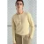 Comfort Fit Lange Mouwen Button-Kraag T-Shirt