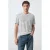 Mango Man slim gestreept T-shirt met linnen ecru