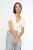 TRENDYOLMİLLA Dames Ecru Effen Kort Getailleerd Blouses