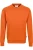 HAKRO 475 Sweatshirt ronde hals oranje, Effen