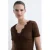 Mango T-shirt bruin