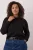 Trendyol Curve Dames Zwart Effen Lang Regular fit Grote maten Sweatshirts
