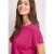 Street One Dames Shirt met ronde hals en knoopdetails in Pink