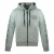 Gebroken witte Diag Indus Drip-logo grijze hoodie met rits
