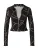 SHYX Blouse ‘Galina’  lichtgrijs / zwart