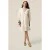 Oltre Flared Dress In Broderie Anglaise Lace Beige