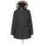 Trespass – Dames Celebrity Geïsoleerd Extra Lange Parka Jas (Zwart)