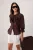 TRENDYOLMİLLA Dames Bruin Effen Lang Relaxed fit Overhemden