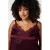 MS Mode Plus Size asymmetrische top – donkerrood