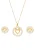 faina Sieraden set  goud / transparant / wit