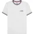 Lambretta Heren SS25 Triple Tipped Pique T-shirt (Wit, Marine, Rood)