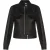 Dames effen leren motorbikerjack-Braga