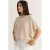 Oversized kanten gebreide top met halve col
