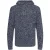 Ecologie Heren Iguazu Gebreide Duurzame Hoodie (Marine / Heide Grijs)