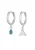 ELLI Oorbellen  turquoise / zilver