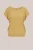 WE Fashion – Dames trui met glittergaren – Regular fit – Okergeel –