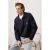 TRENDYOL MAN Heren Donkerblauw Dierenprint Lang Oversized Sweatshirts