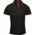 Premier Dames/dames Contrast Coolchecker Poloshirt (Zwart/Oranje)