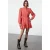 TRENDYOLMİLLA Dames Rood Effen Kort / Mini Lang Casual Blousejurk Jurken