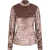 EsQualo Top Velours De Panne Brown
