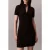 Calvin Klein Sporty 1/4 Zip Mini Dress Black