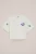 WE Fashion – Meisjes oversized T-shirt met embroidery – Oversized – Gebroken wit – Katoen –