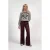 Fifth House wide legimitatieleren high waist broek donkerrood