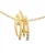Orphelia Dames 925 Sterling Zilveren Ketting met Hanger – Goud ZH-6022/2