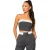 Missy Empire Dames Satijnen Vouw Crop Top (Steenkool)
