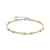 Luxenter 925 sterling zilveren armband met glanzende zirkonia afgewerkt in 18k geelgoud – Azhla