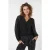 EsQualo Blouse Marble Beading Black