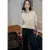 Street One Studio Dames Zacht Shirt met geribde details in Beige