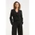 Smashed Lemon Zwarte cropped r met dubbele knopen |