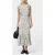 French Connection Josie Delphine Midi Dress Porcelain Cream/blac