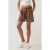 Hoge Taille Geplooide Lyocell Zachte Touch Shorts