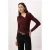 TRENDYOLMİLLA Dames Bruin Effen Lang Getailleerd Blouses
