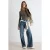 TRENDYOLMİLLA Dames Donkerblauw Effen Wijde pijp Hoge taille Jeans