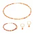 Halsketting, armband en oorbellen van carneool voor dames Sloya Serena