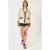 Gepatternde V-hals Ribgebreide Cardigan met Zakken