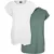 Urban Classics Dames verlengd schouder t-shirt (set van 2)