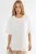 T-shirt met ronde hals en korte mouwen met schoorsteenaccenten
