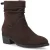 Hush Puppies Iris Suède Dames Chocolade Hak Enkellaarsjes