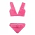 No Way Monday triangel bikini met panterprint roze