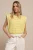 Studio Anneloes Leona Knitted Top 13921 Trui Korte Mouw 2100 Butter Yellow