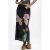 Desigual gebloemde midi rok – zwart