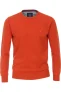 Redmond Casual Trui ronde hals oranje, Effen