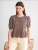 MixRay Blouse  bruin / wit