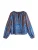 Next Blouse  kobaltblauw / chocoladebruin / wit
