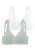 PETITE FLEUR BH  mintgroen / wit