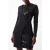 French Connection Xia Ponte Sequin Jersey Ls Drs Blackout
